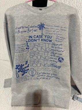 Brett Young Graphic Crewneck Sweatshirt - Heather Gray